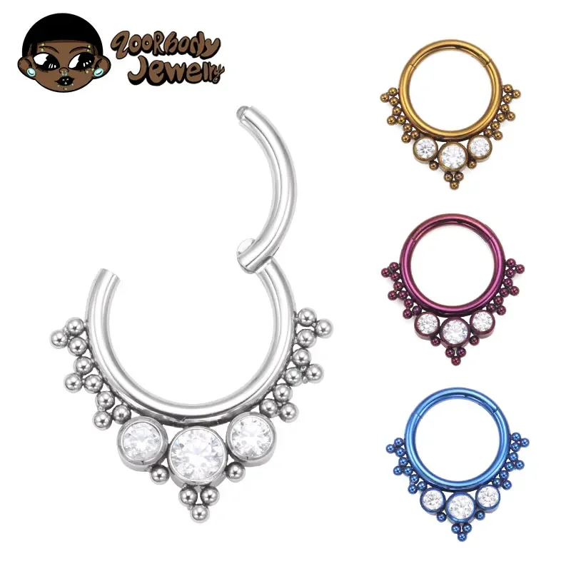 ASTM F136 Titanium Clicker Hig - Qualiti Body Jewelry ulasan dan harga