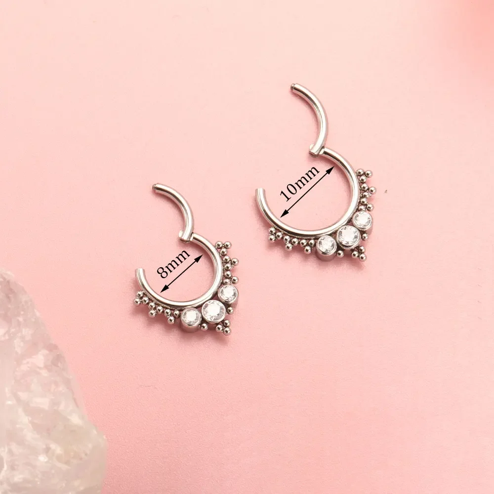 ASTM F136 Titanium Clicker Hig - Qualiti Body Jewelry ulasan dan harga