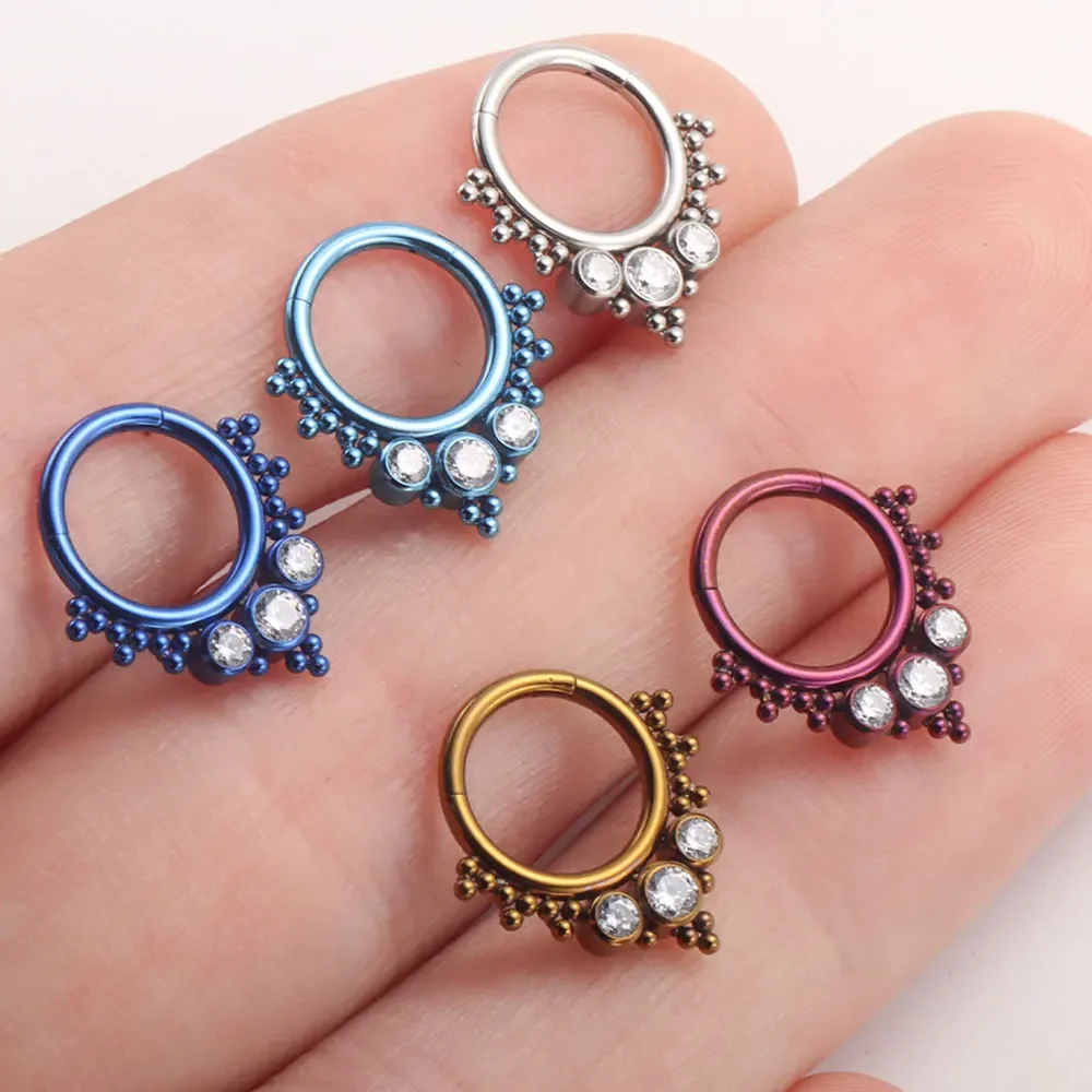 ASTM F136 Titanium Clicker Hig - Qualiti Body Jewelry ulasan dan harga