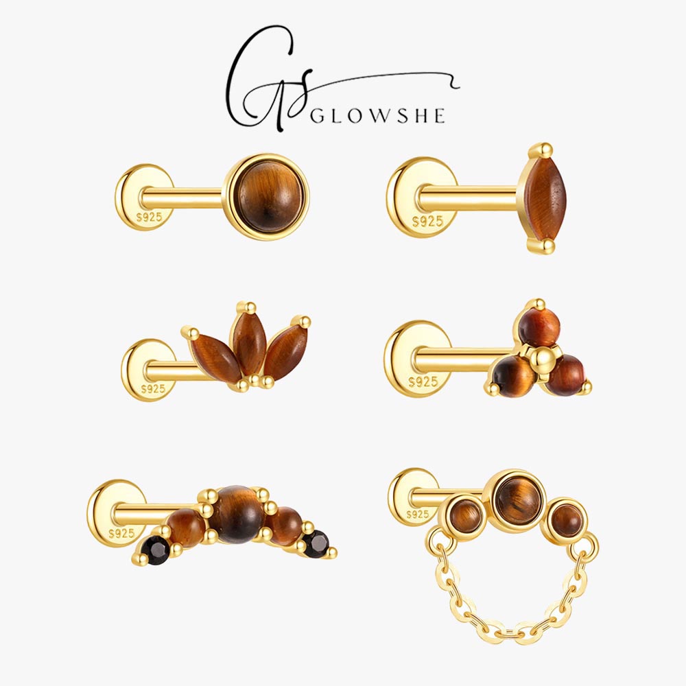 Glowshe 100% 925 Sterling Silv - Qualiti Body Jewelry ulasan dan harga