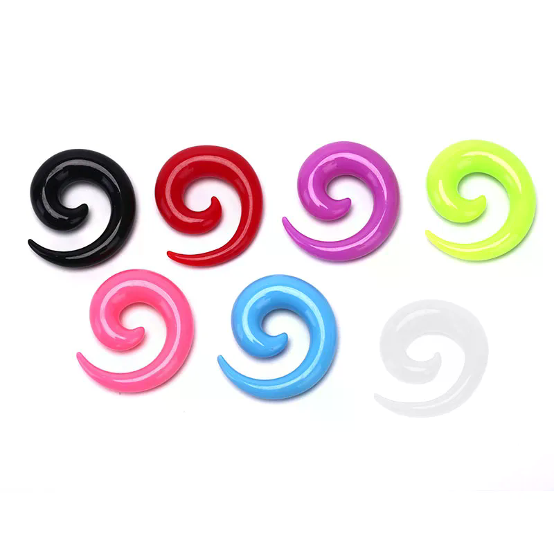 16PCS /set Spiral Taper Flesh  - Qualiti Body Jewelry ulasan dan harga