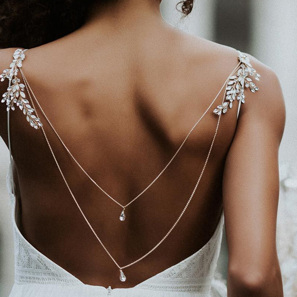 Zircon Tassel Pendant Back Cha - Body Jewelry Rhinestone ulasan dan harga