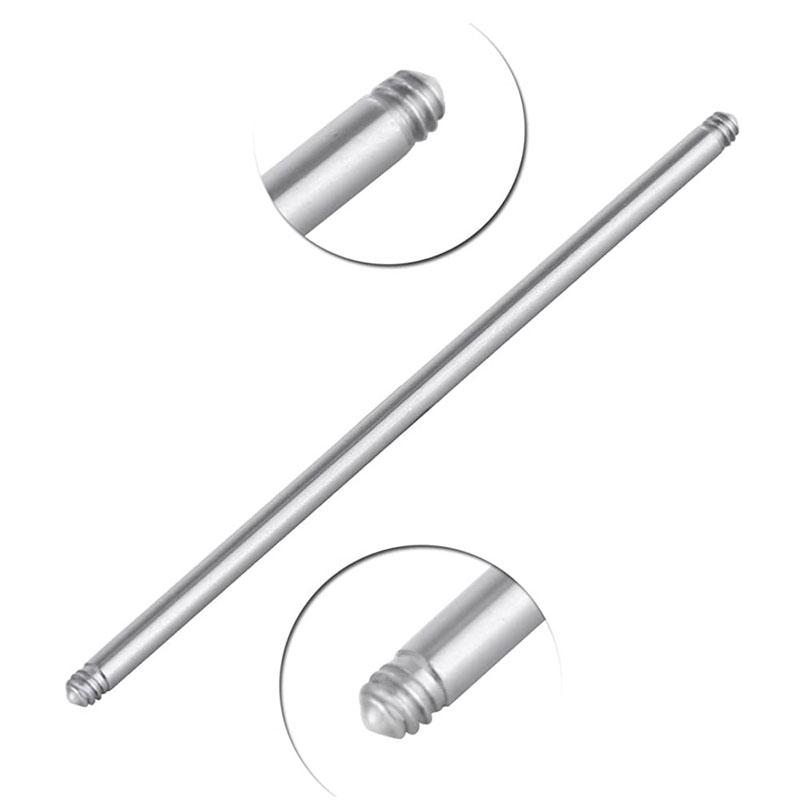 10PCS 4-42mm 316L Surgical Ste - Flat Back Labret Stud ulasan dan harga