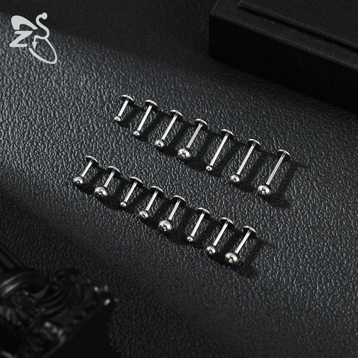ZS 6 Pcs/lot Internal Thread 1 - Flat Back Labret Stud ulasan dan harga