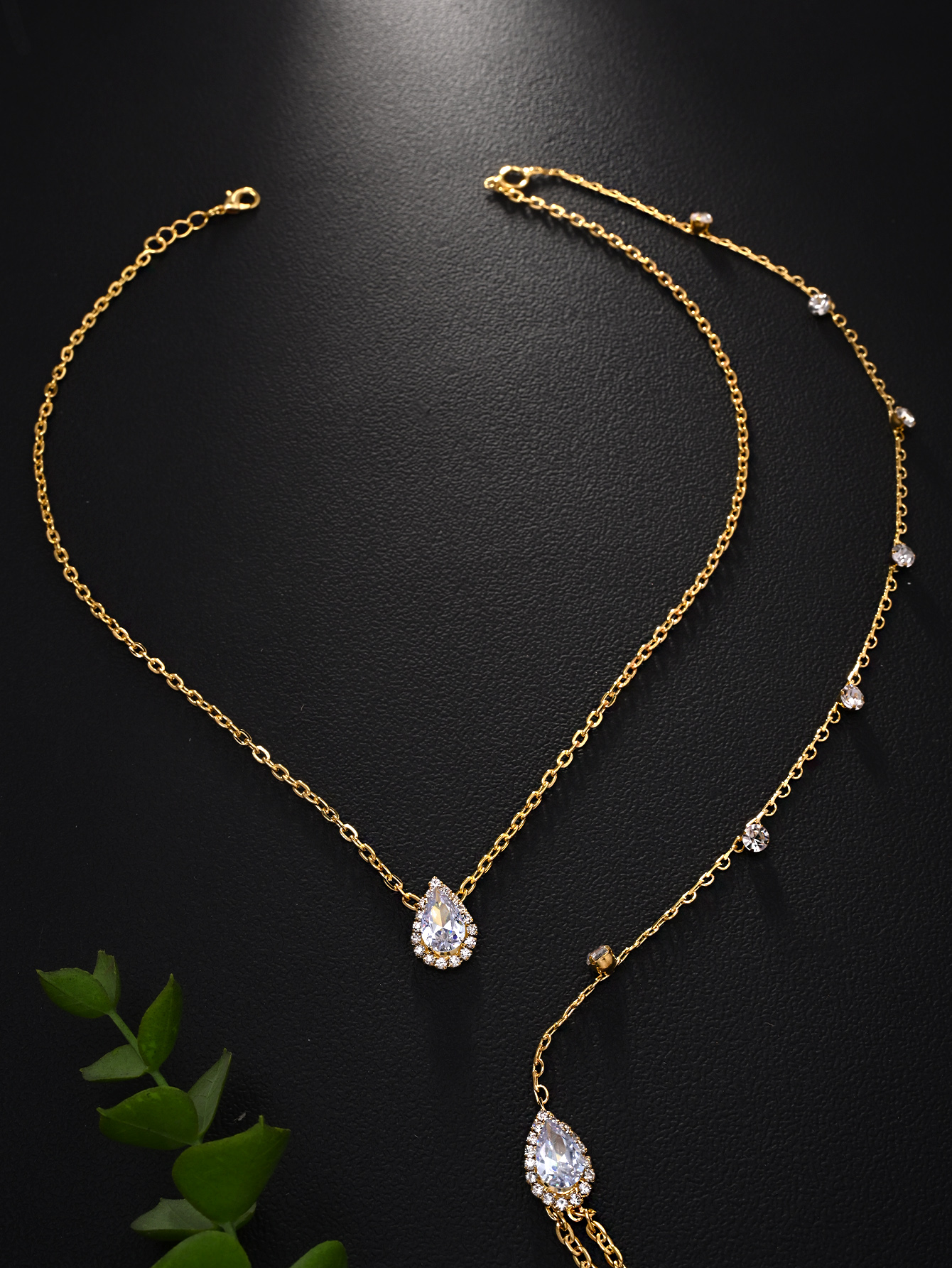 Hot style zircon back chain br - Body Jewelry Hot ulasan dan harga