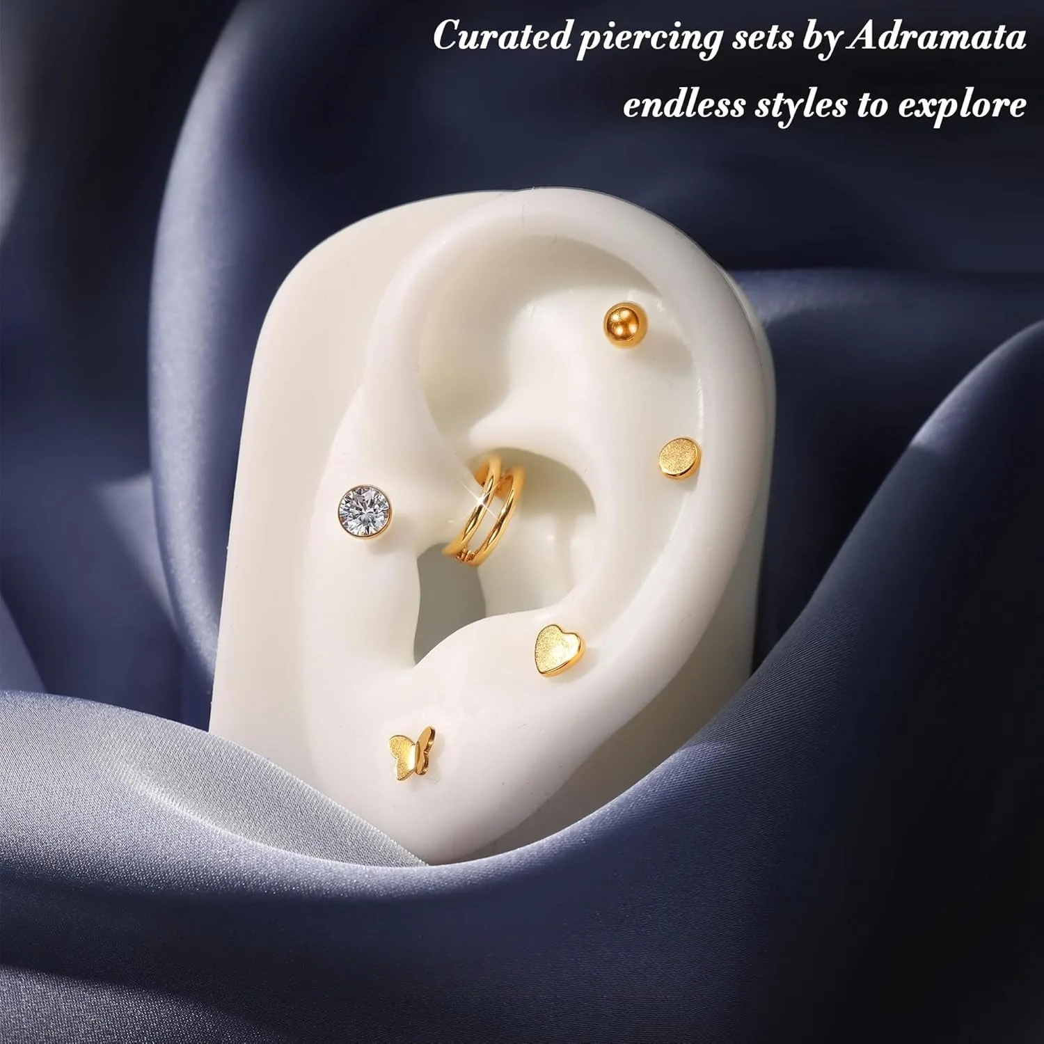 Bobisty 3PCS 16G Helix Piercin - Flat Back Labret Stud ulasan dan harga