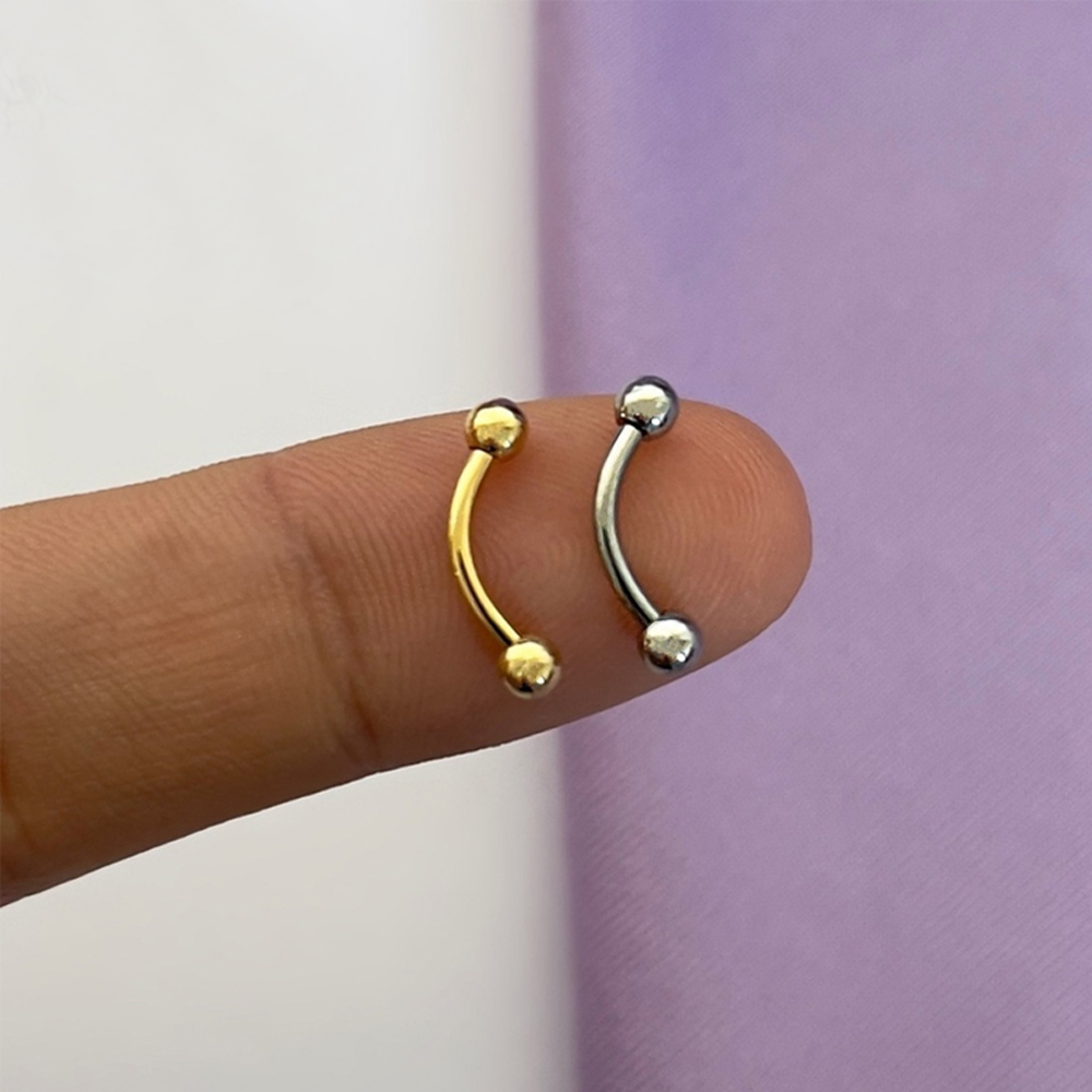 10 Pcs ASTM F136 Titanium Inte - Flat Back Labret Stud ulasan dan harga