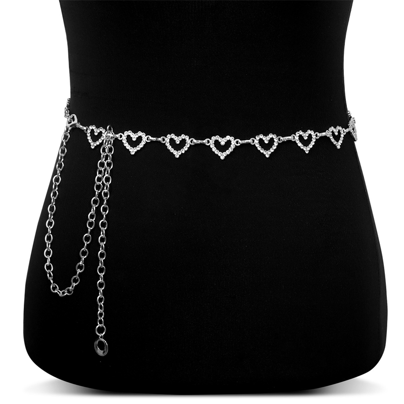 Fashion Rhinestone Heart Waist - Body Jewelry Rhinestone ulasan dan harga