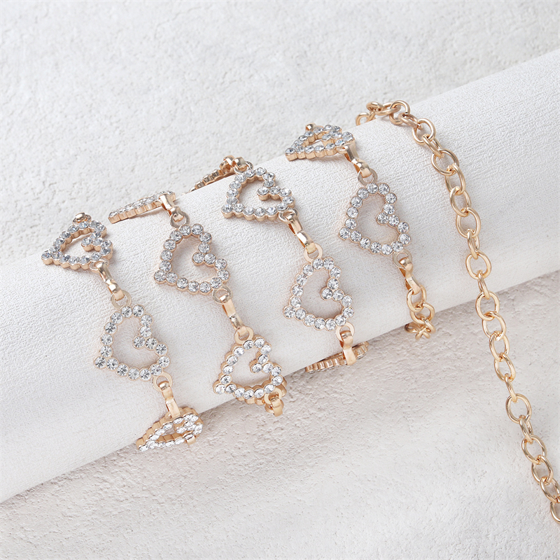 Fashion Rhinestone Heart Waist - Body Jewelry Rhinestone ulasan dan harga