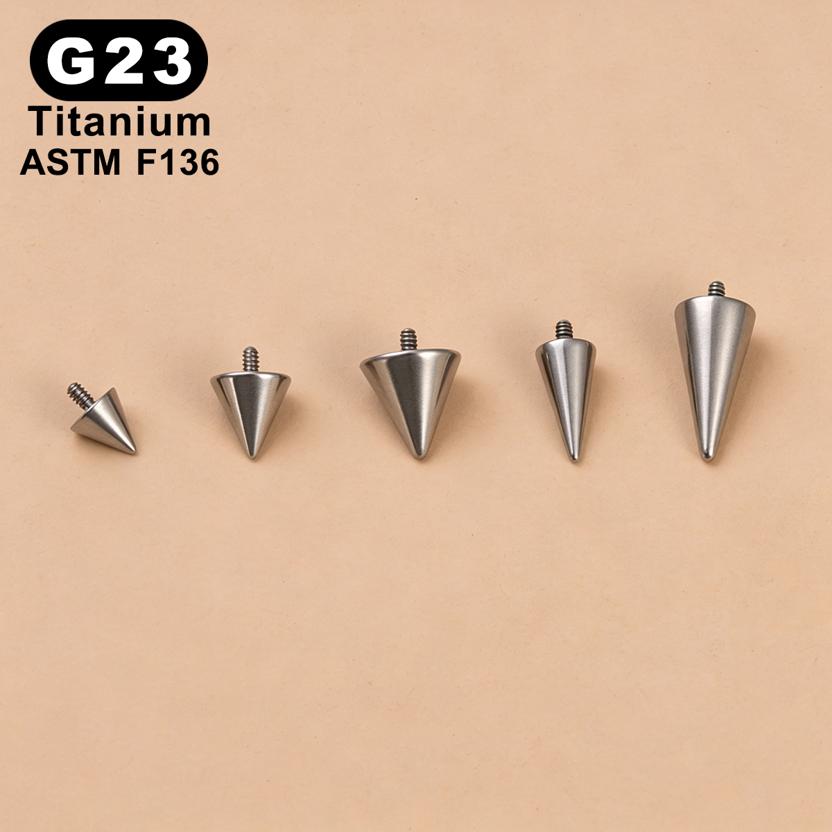 5pcs/Lot ASTM F136 G23 Titaniu - Flat Back Labret Stud ulasan dan harga