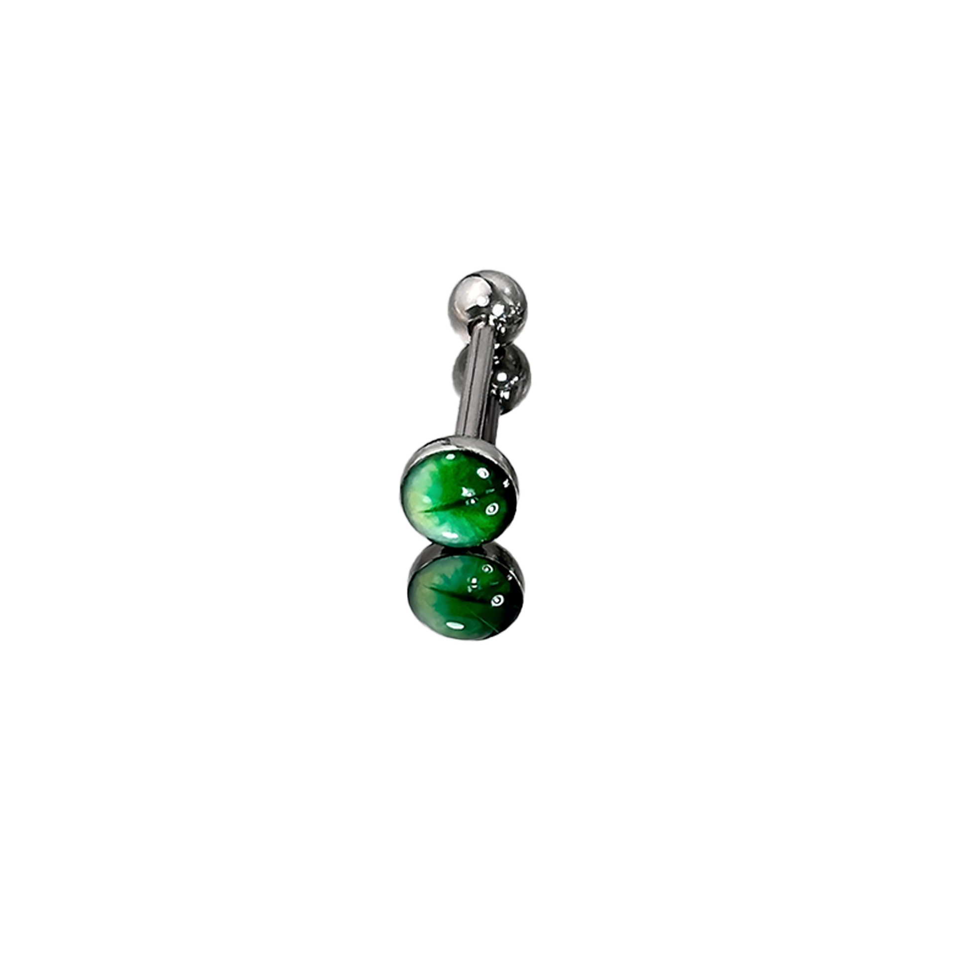 1Pc High-Quality Trendy Green  - Qualiti Body Jewelry ulasan dan harga