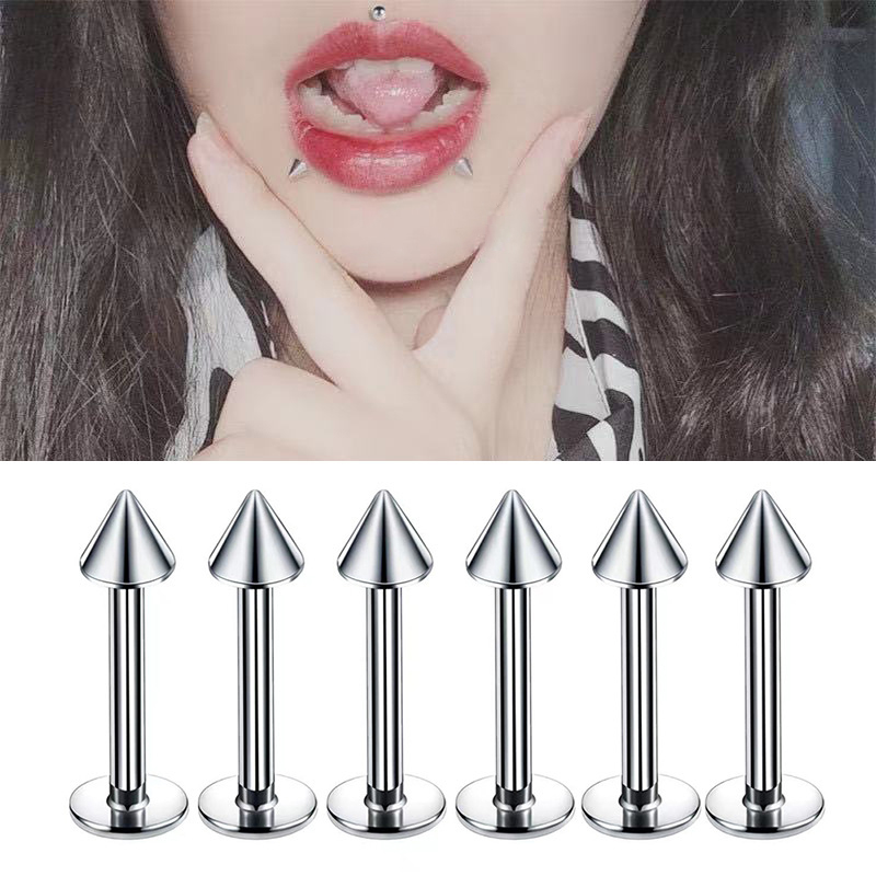 40PC Surgical Steel Body Pierc - Flat Back Labret Stud ulasan dan harga