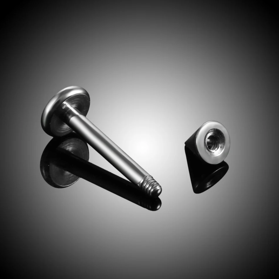 40PC Surgical Steel Body Pierc - Flat Back Labret Stud ulasan dan harga